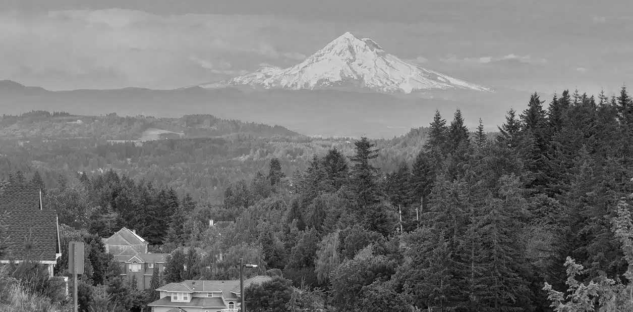 Mount Hood view from Happy Valley